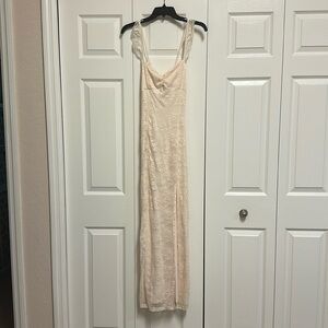 open back lace dress